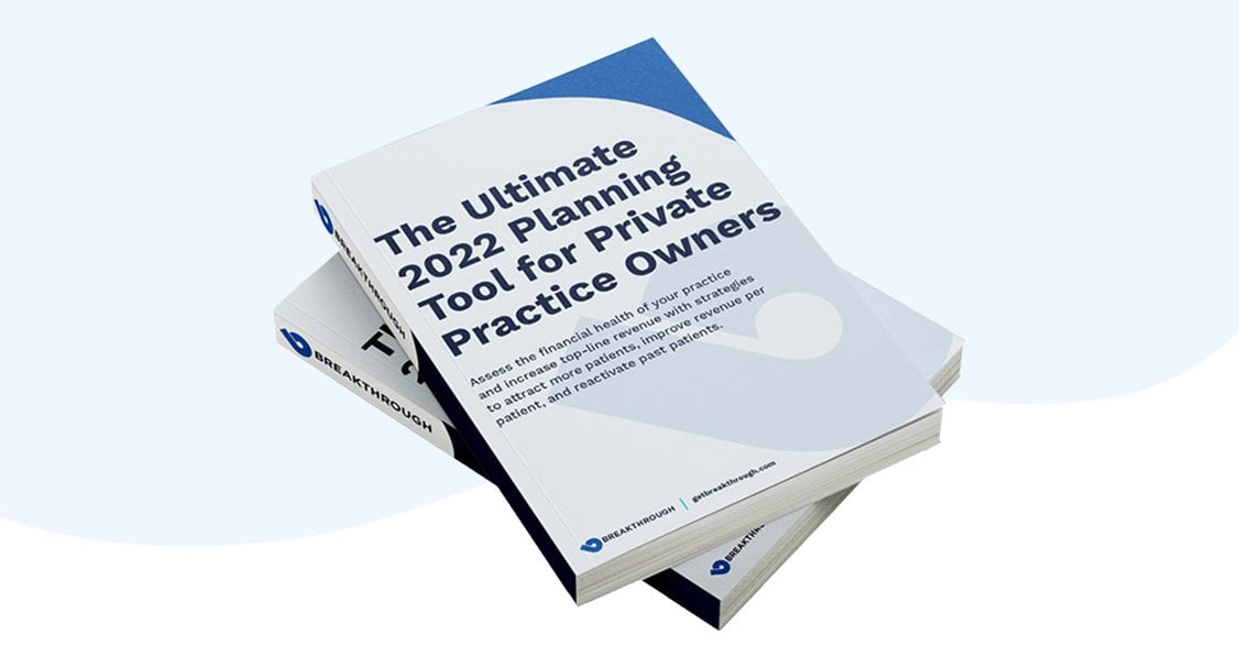 Assess the financial health of your practice and increase top-line revenue with strategies to attract more patients, improve revenue per patient, and reactivate past patients. This tool can act as a template to use in your annual planning exercise.