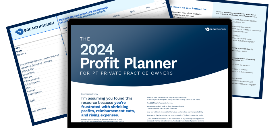 A clear physical therapy business plan is key to achieving your practice goals in 2024.